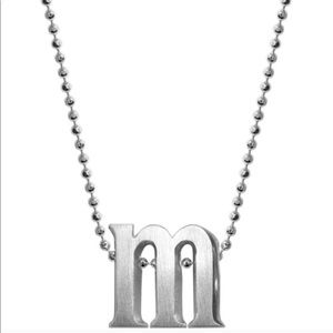 Alex Woo “M” pendant